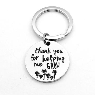 China Increasing New Design Gift Custom Tag Engravable Rectangular Stainless Steel Tag Key Chain for sale