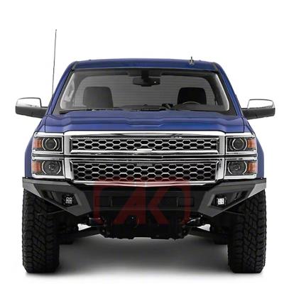 China Compatible Winch Car Accessories Bull Bar Front Bumper For Chevy Silverado 1500 2014-2015 GMC Sierras for sale