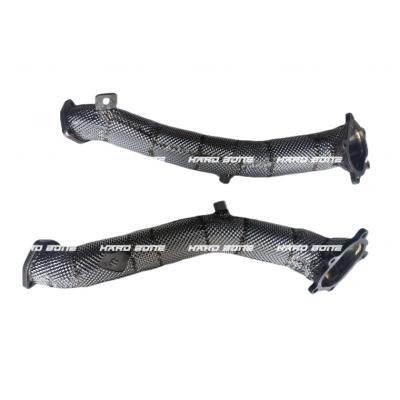 China Exhaust System Competitive Price Heat Shield De-cat Exhaust Automotive Downpipe For Audi Rs 6 C7 Rs7 S6 C7 S7 4.0 Tfsi V8 for sale