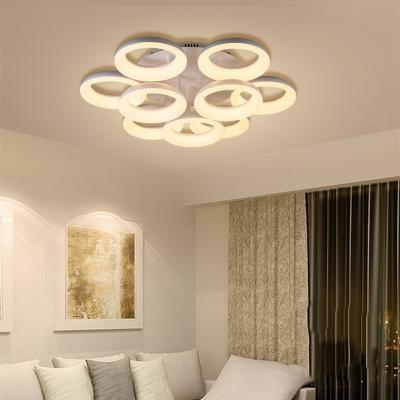 China Modern 3 Color Changing Living Room 2.4G Remote Control Modern Ceiling Light for sale