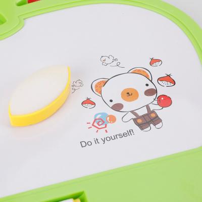 China High Quality Aluminum Frame Cartoon Square Multicolor Custom Writing Kids Foldable Magic Kids Desktop Mini Whiteboard Easel for sale