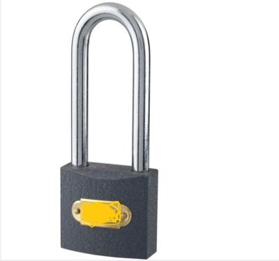 China High Quality Iron Heavy Duty Black Padlock Paint Shop China Supplier Smart Color Padlock for sale