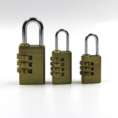 China Workshop China Supplier High Quality Cheap Price Copper Code Padlock 4 - Suitcase Security Bite Lock for sale