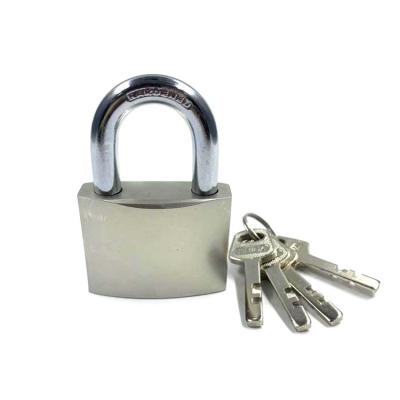 China Shop Wholesale Safty Short Shackle Long Chrome/Nickel Plated Square Leaf Blade Latch Wing Key Padlock for sale