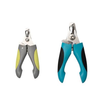 China Factory Direct Sale Viable Customized Sizes Plastic Stainless Steel Pet Nail Clipper Scissors For Dog And Cat for sale