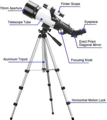 China Large Aperture Quality 70mm Ultra HD Astronomical Telescope Moon Watching Powerful Monocular For Beginner TS-3 for sale