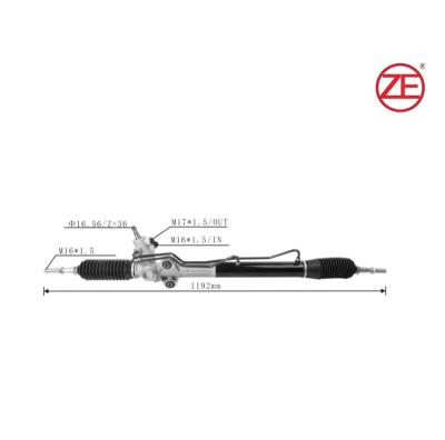 China Aluminum Alloy/Mr374891 Mr554169 Assembly Steel/Rubber Widely Used Premium Rhd Power Steering Rack For Mitsubishi V73 for sale