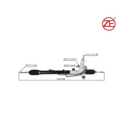 China Hot Sale Manual sna-a52 53601 sna-a04 Aluminum Alloy/Steel/Rubber Steering Rack Assembly 53601 For Honda Civic Fa1 Left Side for sale