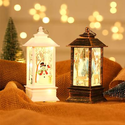 China 2022 Latest Durable Christmas Ornaments Led Illuminated Small Kerosene Lamp Portable Christmas Gifts for sale