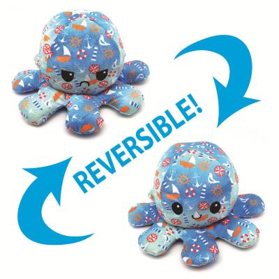 China Reversible Reversible Flip Octopus Soft Doll Christmas Mood Cozy Double Sided Gifts For Kids for sale