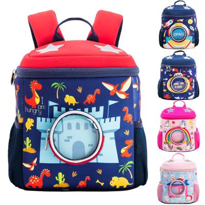 China Waterproof Kindergarten School Bags Cartoon Backpacks Cute Bucket Space Kids Bags for sale