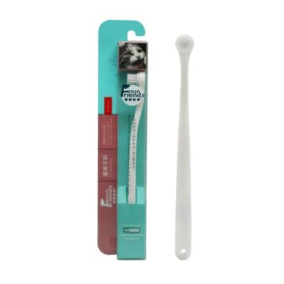 China Sustainable Pet Products Cleaning Set Ultra-Fine Soft And Super Soft Cat Toothbrush for sale