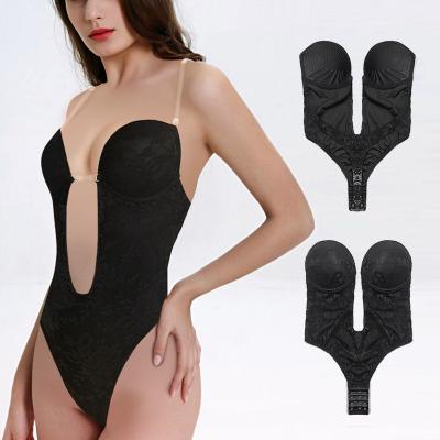 China Breathable Dress Bodysuit Underwear Women Body Shaper Slips Backless Trainer Underdress Shapewear Bra G-string Waist for sale