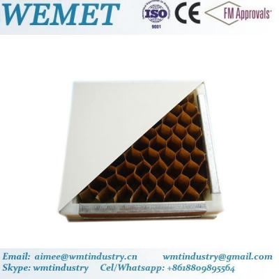 China Paper honeycomb manual panel for clean room anti-fire B class for sale