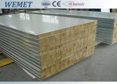 China Old type rock wool fire proof  insulated wall panel with metal joint 950mm/1150mm for sale