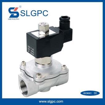 China Slgpc- Stainless Steel Solenoid Valve Two Way Valve Normally Open Normally Open 2S160-15NO for sale