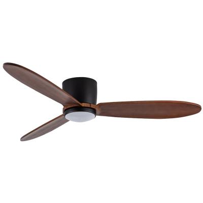 China Nordic Unique Function 2022 New Low Profile Current Price Floor Hugger Reverse Single Ceiling Fans With Lights Flush Mount 52 Inches Remote Control Indoor for sale