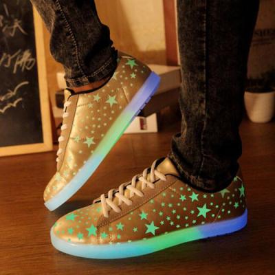 China Fluorescent Glow Adult Light Up Shoes , App Control Led Sole Shoes Breathable for sale