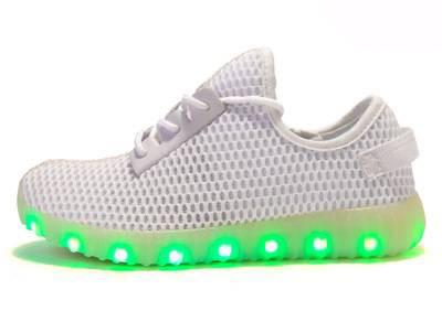 China Party Rechargeable LED Sneakers Color Changing Size Range 25 - 37 For Kid for sale