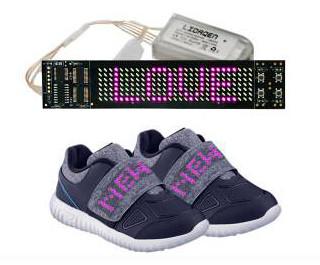 China Rechargeable LED Display Shoes APP Simulation Function Light Up Sole Shoes for sale