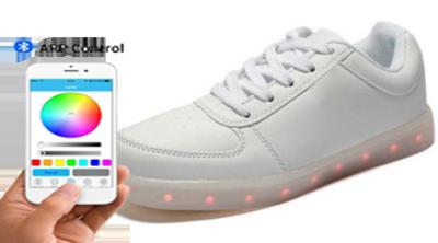 China Los estudiantes de la juventud encienden para arriba los zapatos de la danza, USB recargable se encienden para arriba calzan control del App en venta