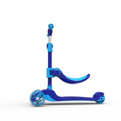 China Popular Aluminum Alloy Style Folding Kick Scooter 3 Wheel Pedal Kick Scooter New for sale