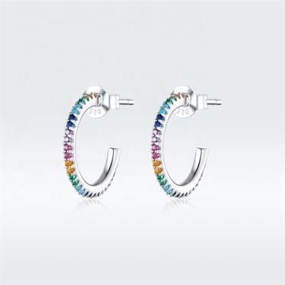 China OEM Youchuang 925 Silver Rhinestone Diamond Earring Cute Hot Selling OEM Youchuang 925 Shiny Colorful Chunky Colorful Funny Dc Gemstone Personality Dangle Earrings for sale