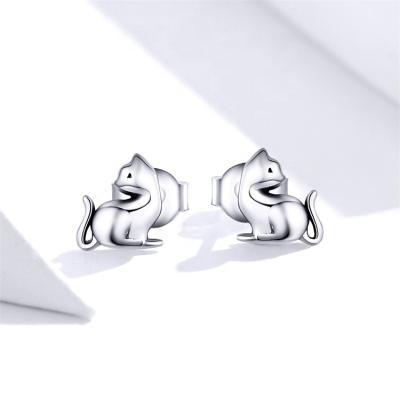 China Wholesale Fashion High Quality Fashion Cat Cute Summer Beach OEM Youchuang Gold Plated Cute Gold Plated Earring Ladies Sterling Silver Stud Earrings for sale