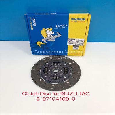 China Asamblea JAC 1040 de disco de embrague del camión de ISUZU 4JB1T 8-97104109-0 1601100FA en venta