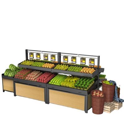 China High Quality Storage Shelf Fruit Vegetables Display Rack Fruit Stand Supermarket Shelves for sale