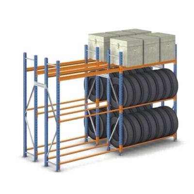 China Corrosion Protection Workshop Storage Adjustable Shelf Rack Tire Roller Block System Pallet Storage Stackable Racks for sale