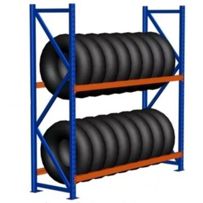 China Corrosion Protection Powder Coated Heavy Duty Boltless Warehouse Tire Storage Rack Pallet Storage Racks for sale