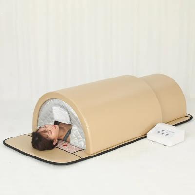 China Deep Relaxation Curve Far Infrared Sauna Dome Spa Capsule With Mattress for sale