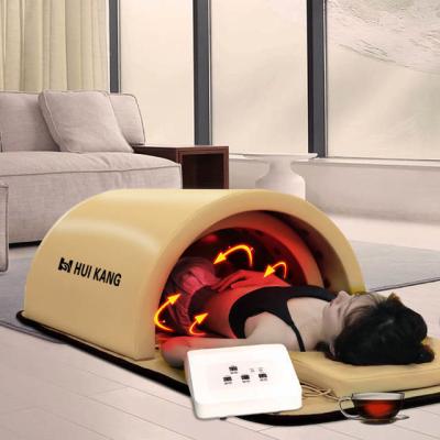 China 110V 1200W Heat Far Infrared Sauna Dome Capsule And Pillow for sale