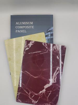 China Fire Rated ACP Sheets with Stone Grain Texture 0.2mm Aluminum for Renovation Projects for sale