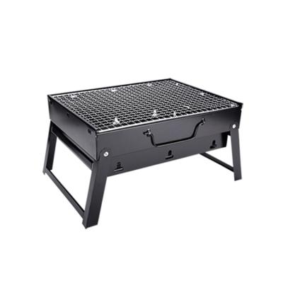 China Easily Assembled Mini Folding Portable BBQ Charcoal Outdoor Grill with Handle for sale