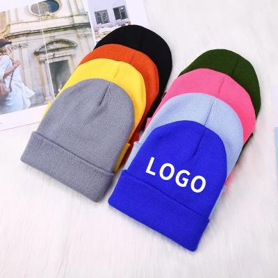 China COMMON New Style Acrylic Custom Knit Beanie Caps With All Kind Of Winter Beanie Hat Custom Color Logo for sale