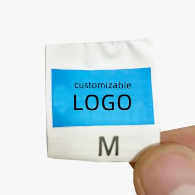 China Sustainable Factory Woven Labels For Apparel Apparel Custom Logo Label Neck Label for sale