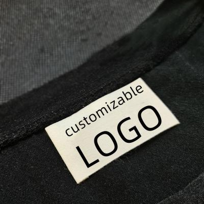 China Sustainable Design Free Custom Fabric Woven Labels For Apparel Neck Label for sale