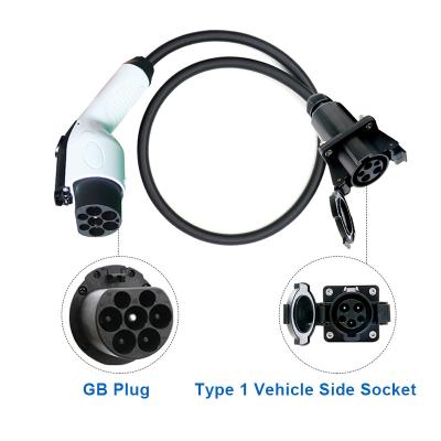 China Commercial IEC 62196 SAE J1772 Ev Charging Cable Charger Adapter Type 1 Type2 Ev Charging Plug With Plug for sale