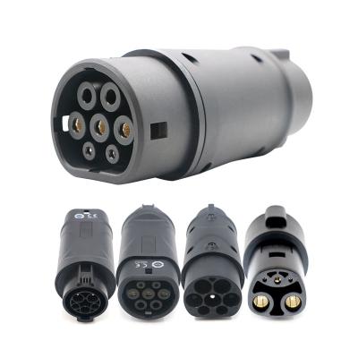 China EV Adapter Type 1 - 2 Adapter SAE J1772 IEC 62196 Type 2 EV Adapter And Tesla Charging Adapter for sale