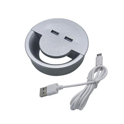 China Commercial Hot Selling Simling Face USB Charger Desktop Phone Charger With Cable Manager For Home Office for sale