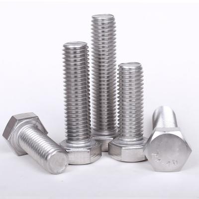 China Stainless Steel Custom All Size Hex Head Bolt DIN931 Stainless Steel Hex Bolt for sale