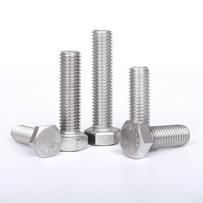 China DIN 933 Stainless Steel Stainless Steel Hex Head Bolts Cup Head Bolts for sale