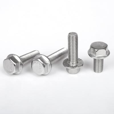 China DIN 6921 Stainless Steel SS304 316 Hexagon Flange Bolt for sale