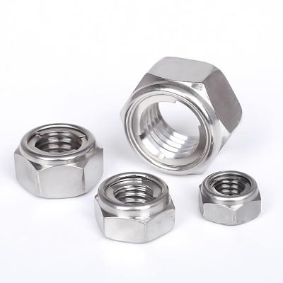 China Heavy Industry 500 Pcs Metal Lock Nuts Price Good Stainless Steel Hex Metal Nuts 304 316 for sale