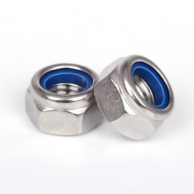 China Good price DIN 985 heavy industry hex nut stainless steel nylon hex nylon lock nut for sale