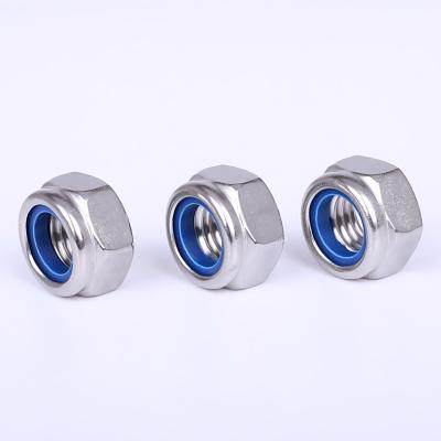 China Heavy Industry Factory Price DIN 985 Stainless Steel 304 316 Hex Nylon Lock Nut for sale