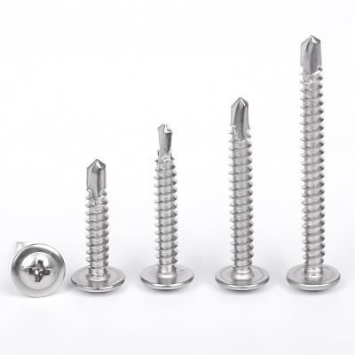 China Customized Round SUS 410 Self Drilling Screw Stainless Steel Round Head Joint Drilling Screw for sale