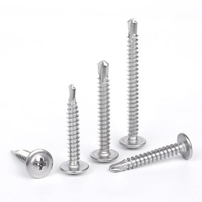 China Custom All Sizes SUS410 Round Drilling Screw Stainless Steel Round Head Self Drilling Screw for sale